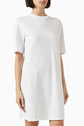The Grid AX Logo T-shirt Dress in Cotton-jersey