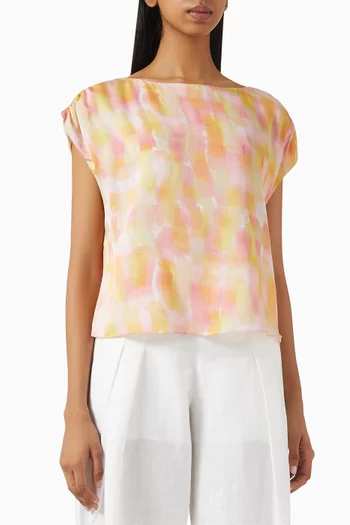 Printed Top in Viscose