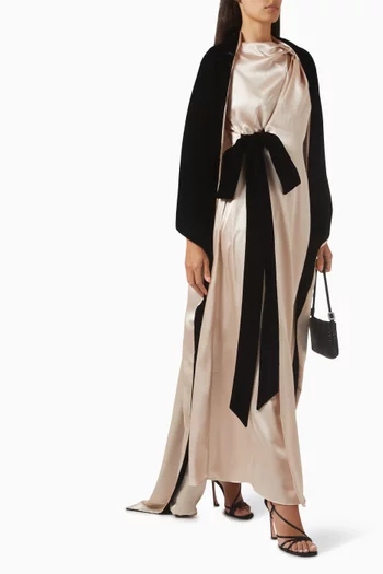 Velour Co-ord Set in Velvet & Crepe Satin