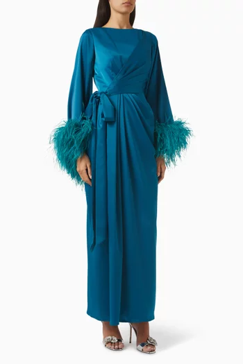Marquise Maxi Dress in Crepe