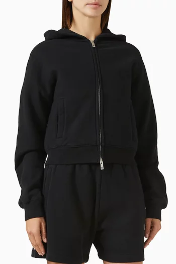 Owners Club Slim-fit Zip Hoodie in Brushed-fleece