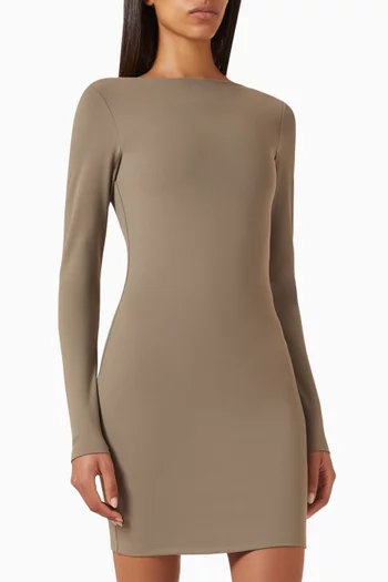 Owners Club Long Sleeve Fitted Dress in Jersey