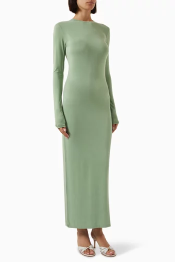 Shadow Midi Dress in Jersey