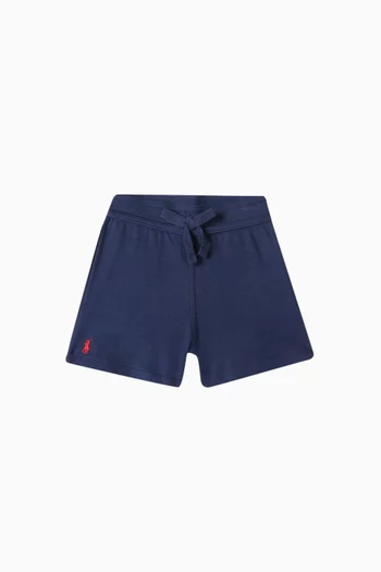 Embroidered-pony Bermuda Shorts in Cotton