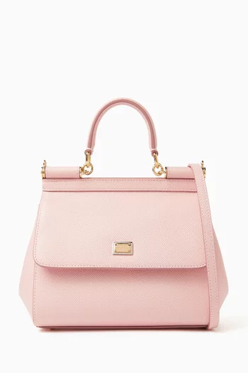 Small Sicily Handbag in Dauphine Leather