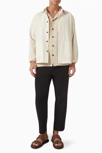 Camp Collar Shirt in Linen