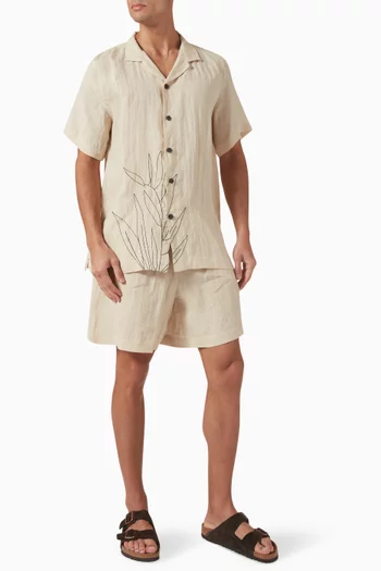 La Susana Embroidered Shirt in Organic Cotton