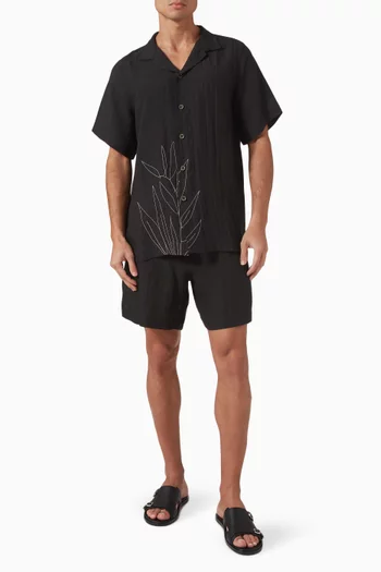 Las Garzas Shorts in Linen