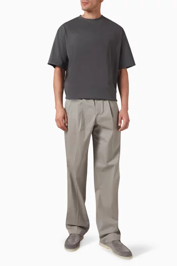 Pleated Pants in Cotton