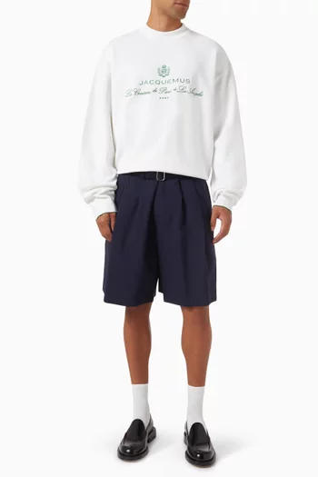 Le Fernando Shorts in Wool-blend