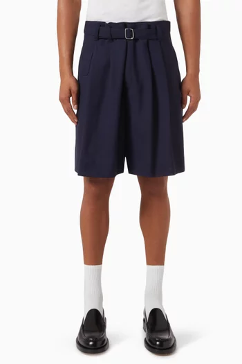 Le Fernando Shorts in Wool-blend