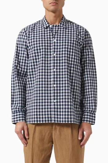 Luis Shirt in Cotton Seersucker