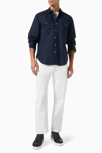Maverick Shirt in Cotton Poplin