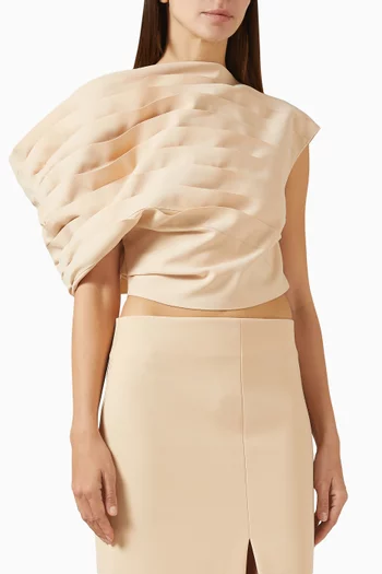 Off-shoulder Draped Top