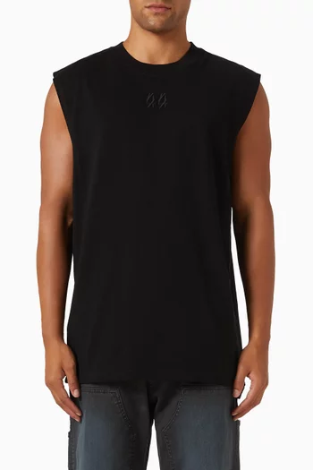 Classic Sleeveless T-shirt in Cotton