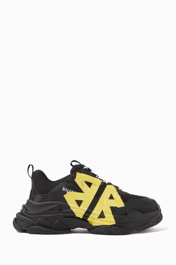 Triple S Tape Sneakers in Mesh