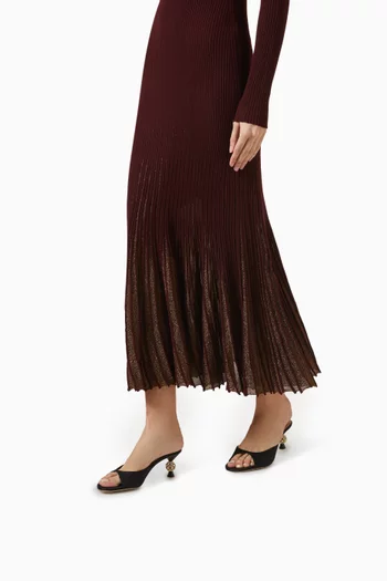 Rosie 60 Mules in Satin