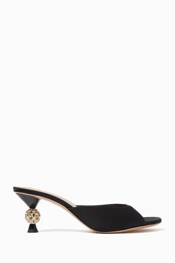 Rosie 60 Mules in Satin