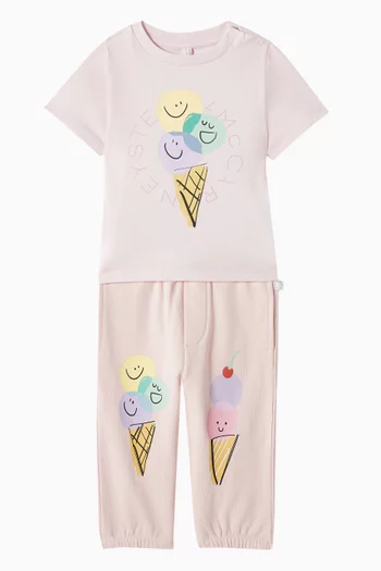 Ice Cream Cone Graphic-print T-shirt in Cotton