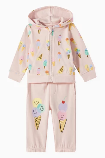 Baby Ice Cream Printed Hoodie in Cotton