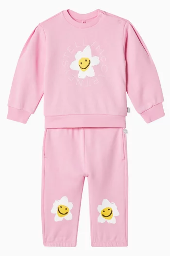 Baby Floral Two-piece Tracksuit