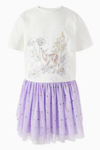 Crystal Embellished Skirt in Tulle