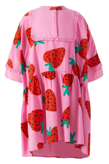 Strawberry-print Dress in Viscose-blend