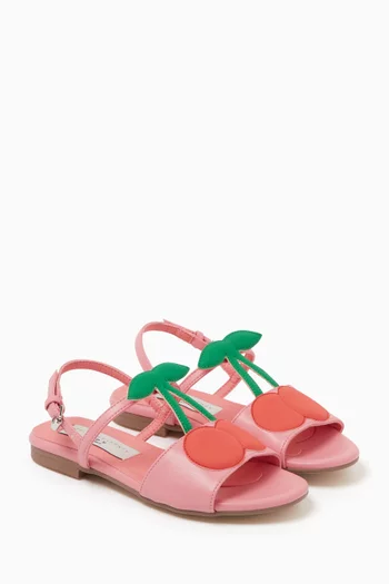 Cherry Sandals in Faux Leather