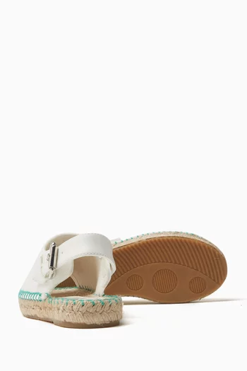 Strawberry Embroidered Espadrille Sandals