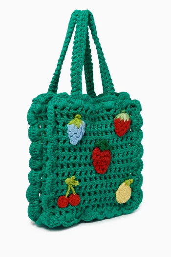 Fruit Crochet Tote Bag in Cotton