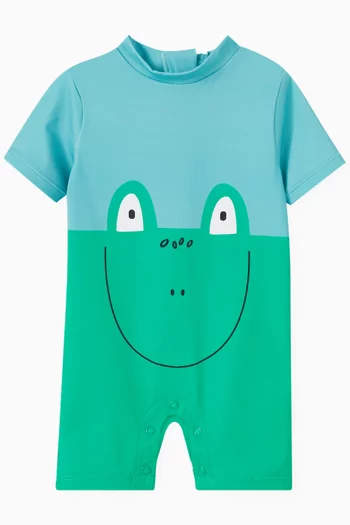 Frog-print Swimsuit