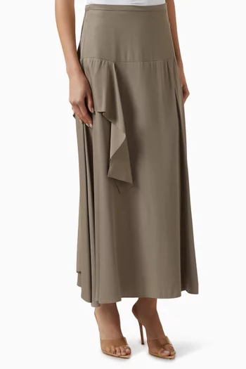 Midi Skirt in Viscose-blend