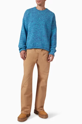 Space Dye Jumper in Cotton-knit