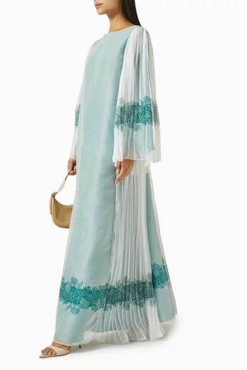 Printed Pleated Kaftan