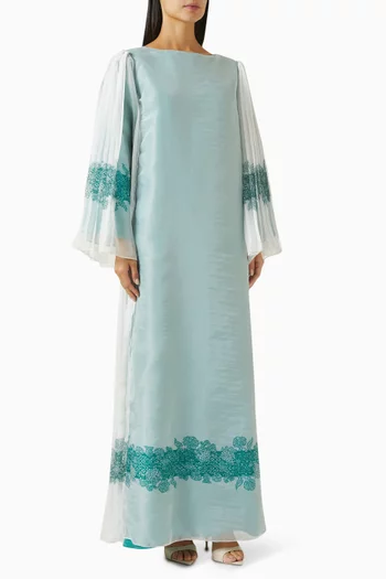 Printed Pleated Kaftan