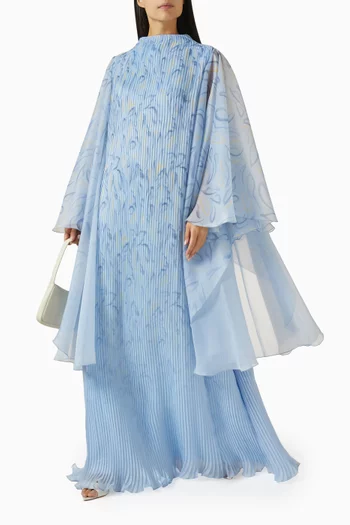 Printed Pleated Kaftan