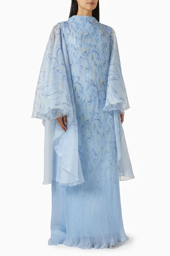 Printed Pleated Kaftan