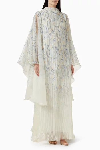 Printed Pleated Kaftan