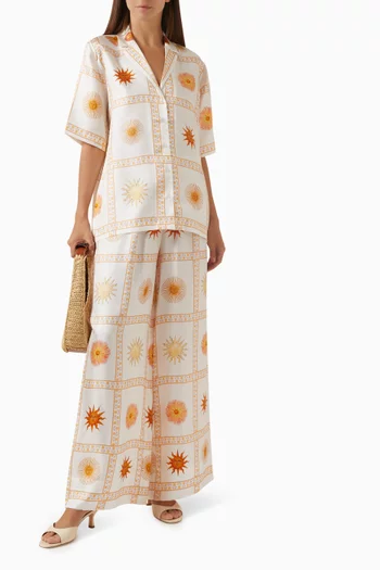 Visions of the Sun Shirt in Silk-twill