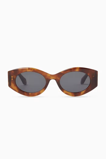 Oval Sunglasses in Acetate