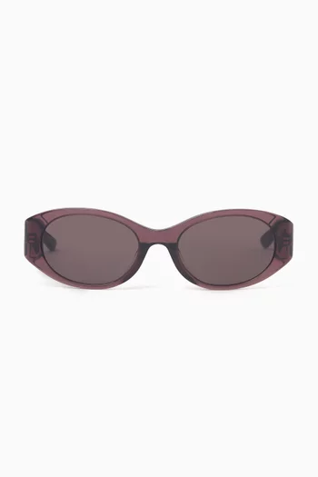 Oval Sunglasses in Acetate
