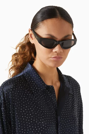 Oval Sunglasses in Acetate