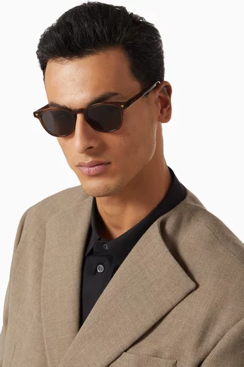Round Sunglasses in Acetate