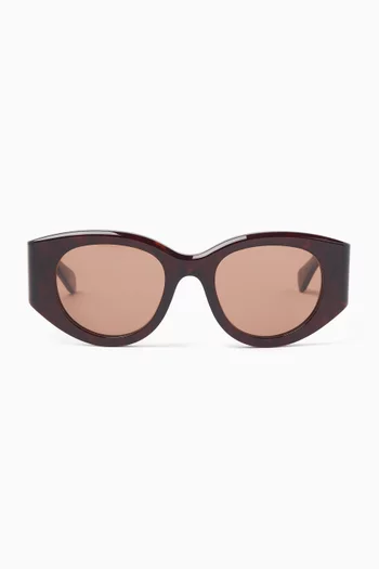Round Sunglasses in Acetate