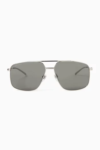 Aviator Sunglasses in Metal