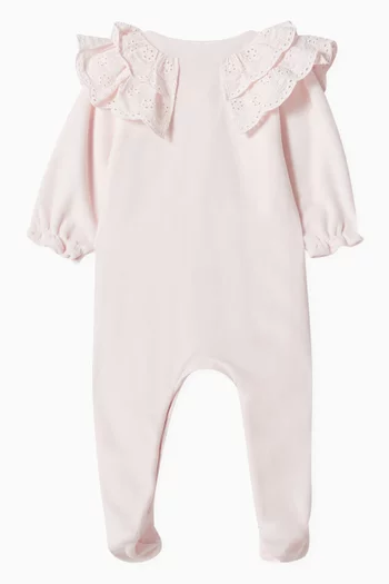Lace Pyjama Onesie in Cotton