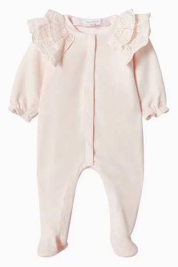 Lace Pyjama Onesie in Cotton
