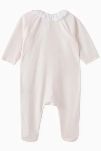 Collared Sleepsuit in Cotton-blend