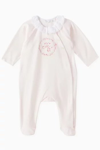 Collared Sleepsuit in Cotton-blend