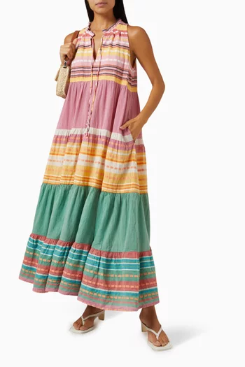 Zakar Sleeveless Maxi Dress in Cotton